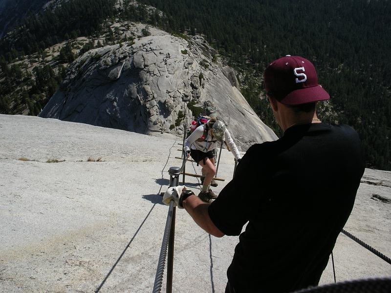 IMGP1623 - 2009-09-13 at 10-15-49.jpg - The view heading down. Yes, it is as steep as it looks!